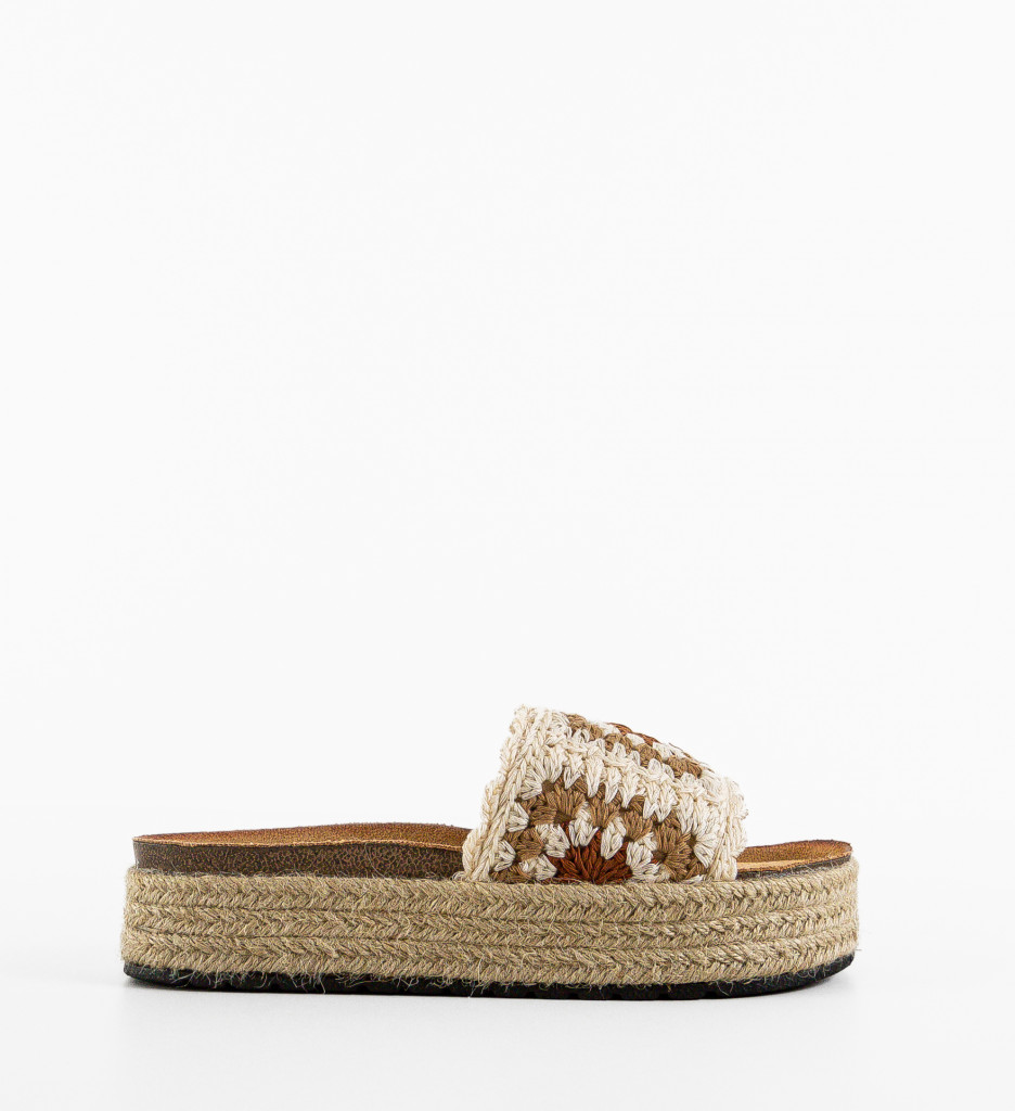 Papuci Dama Chinon Bej | Confort & Stil - imagine 5