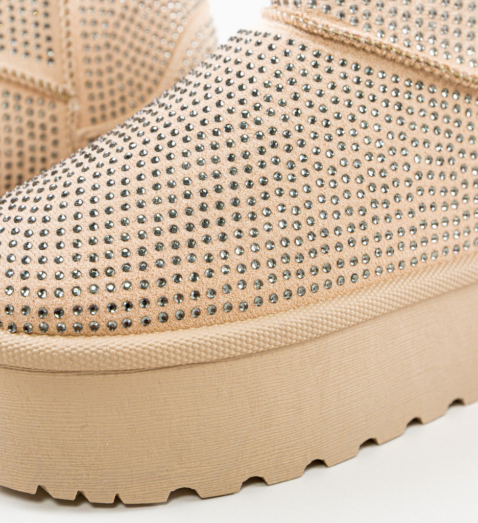 Cizme tip Ug Oliv Bej | Confort și Stil - imagine 8