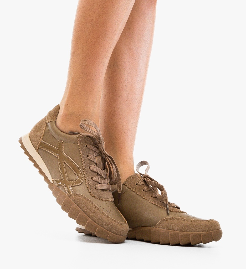 Pantofi Casual Ynun Khaki – Confort & Stil Zilnic - imagine 5