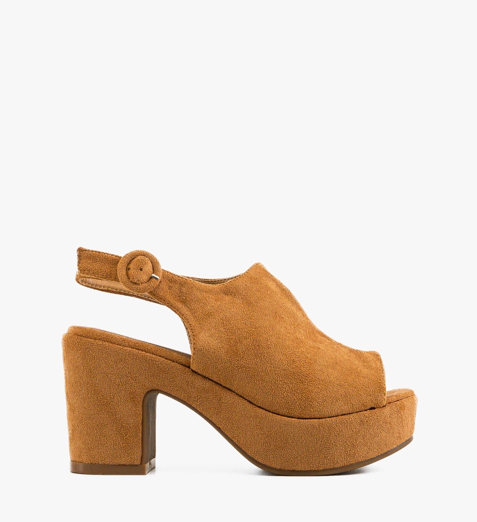 Sandale Toc Yousuf Camel - Eleganță și Stil - imagine 4