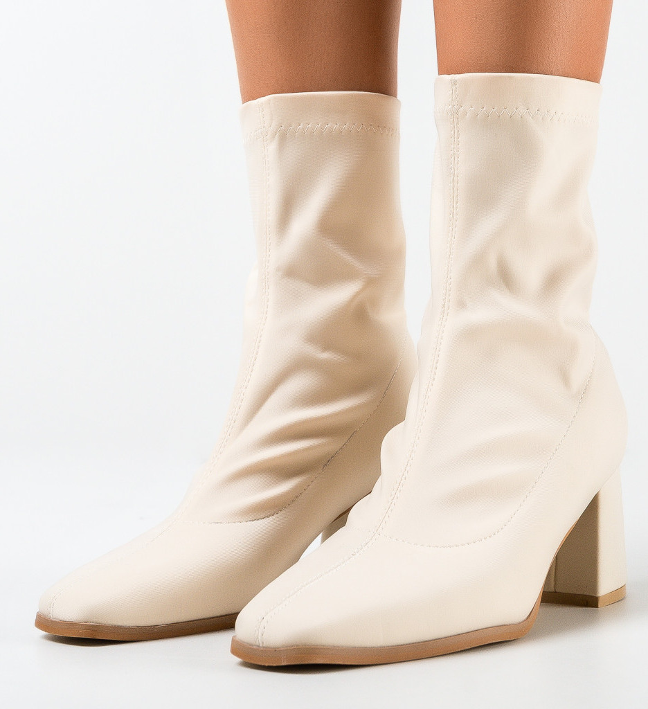 Cizme Dama Habibah Bej | Eleganță Zilnică - imagine 3