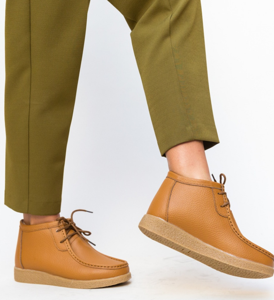 Pantofi Casual Munela Camel - Confort și Stil - imagine 3