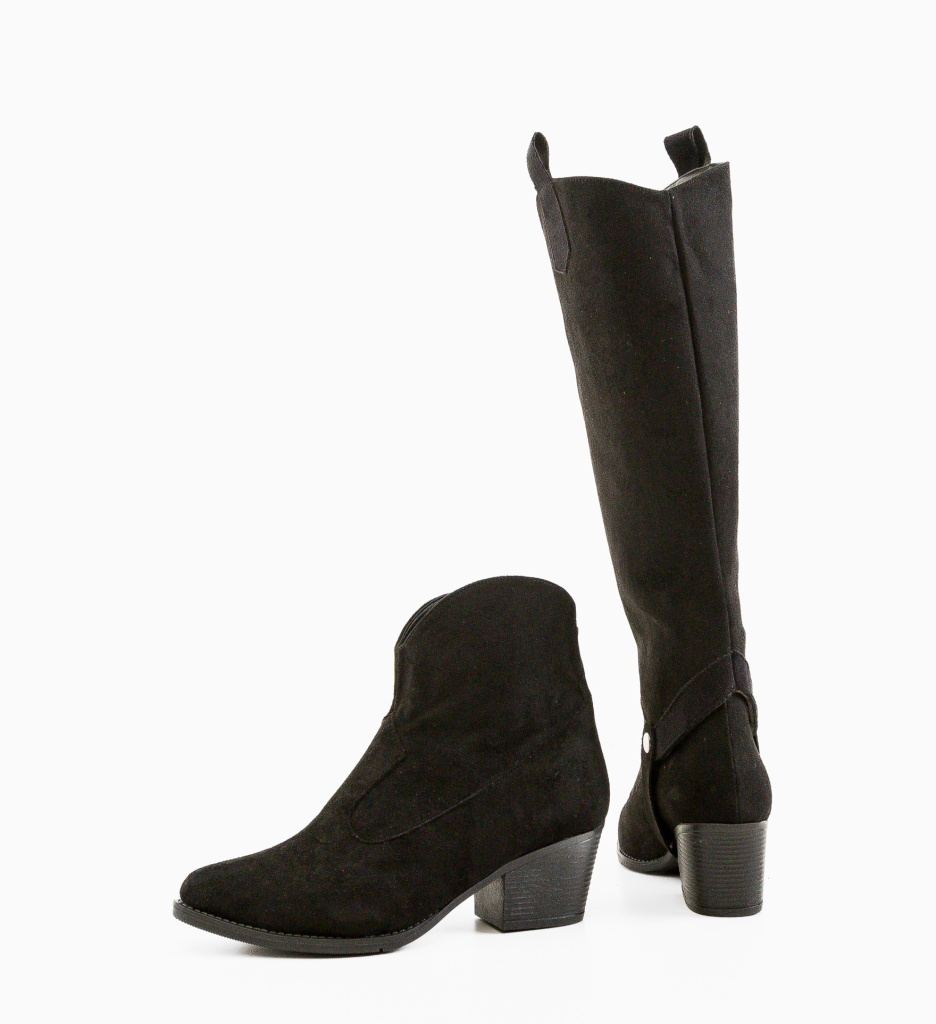 Cizme Duosa Dama Negre | Eleganță Urbană - imagine 5