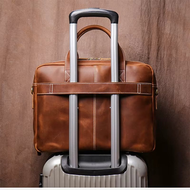 Servieta Barbati Piele Naturala | Delis - imagine 4