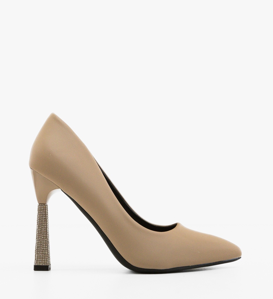 Pantofi cu toc Karem Bej Eleganți și Confortabili - imagine 6