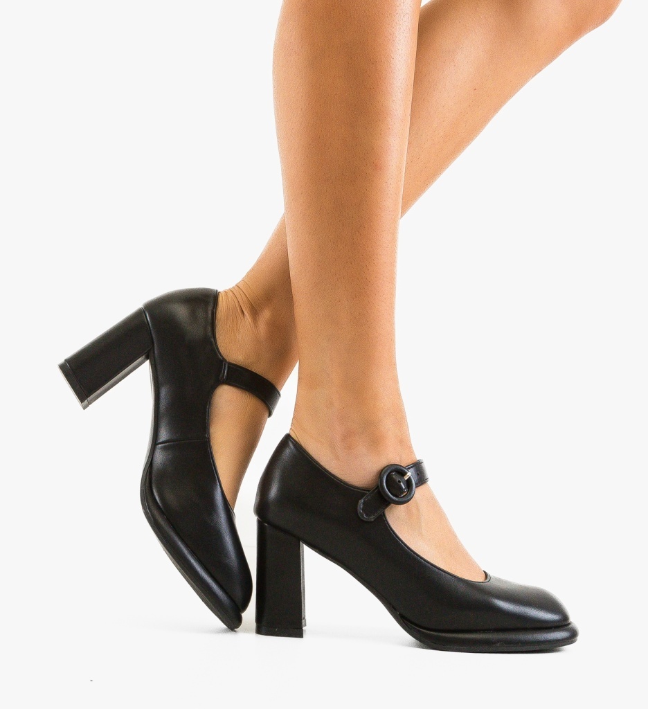Pantofi Jazmine Negri - Eleganță și Stil - imagine 4