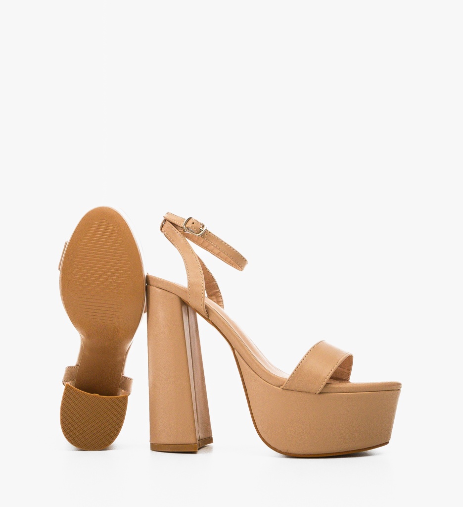 Sandale Toc Moreno Nude | Eleganță Asigurată - imagine 6