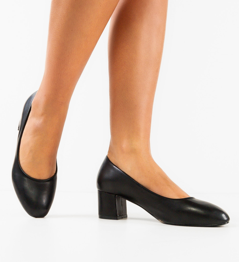 Pantofi Dama Isobe Negri Eleganți - imagine 3