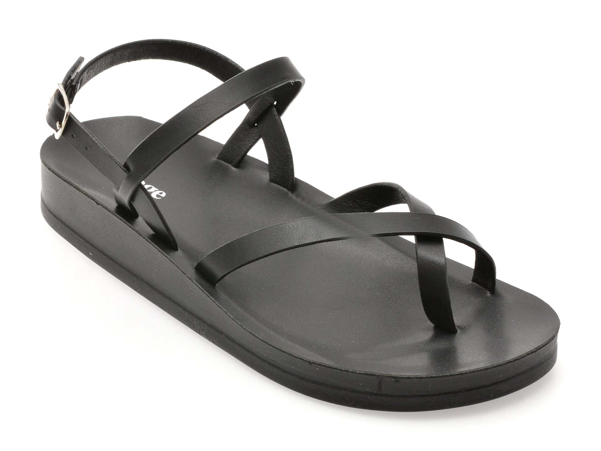 Sandale IMAGE Negre Elegante Piele Ecologică