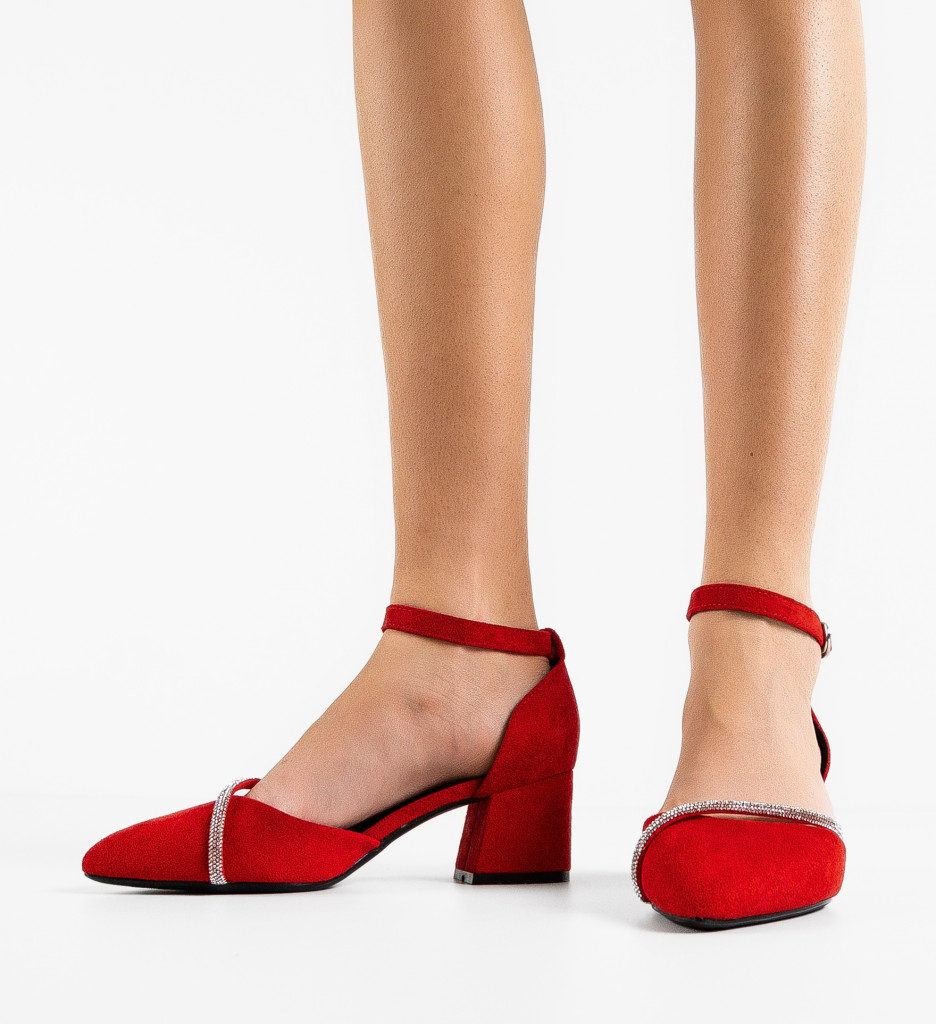 Pantofi dama Pamela Rosii - Eleganță și Stil - imagine 4
