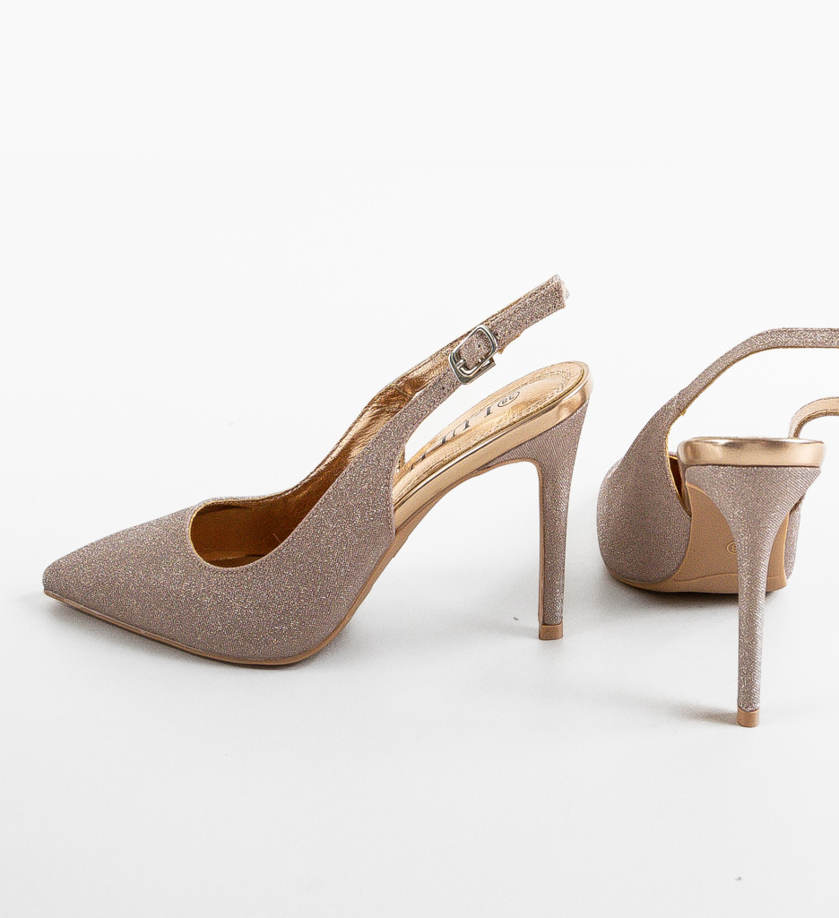 Pantofi Dama Yoder Aurii | Eleganță și Stil - imagine 7