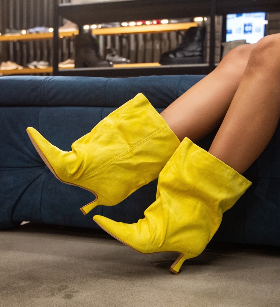 Botine Dama Galbene Byson - Stil și Confort - imagine 4