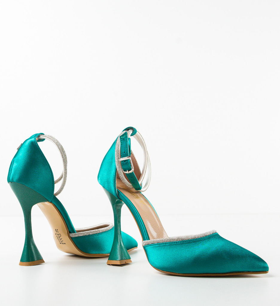 Pantofi Shug Verzi cu Toc - Eleganță și Stil - imagine 7