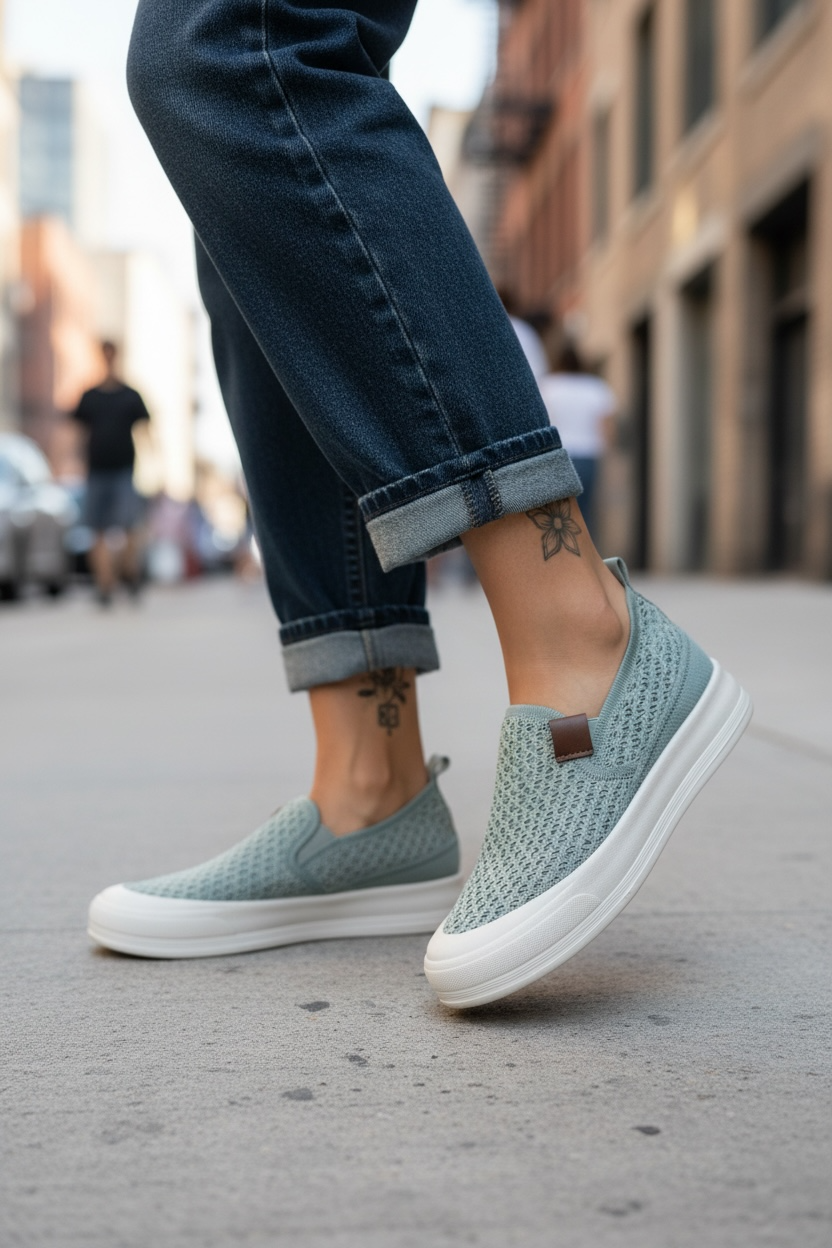 Espadrile dama casual vernil B83 T52-2