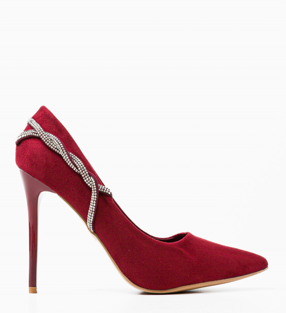 Pantofi dama Barnes Grena eleganți cu toc - imagine 4