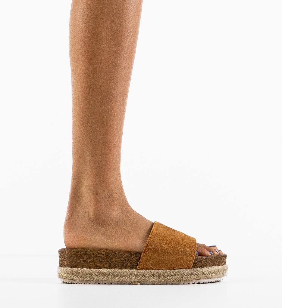 Papuci Dama Andy Camel | Eleganță și Confort - imagine 4