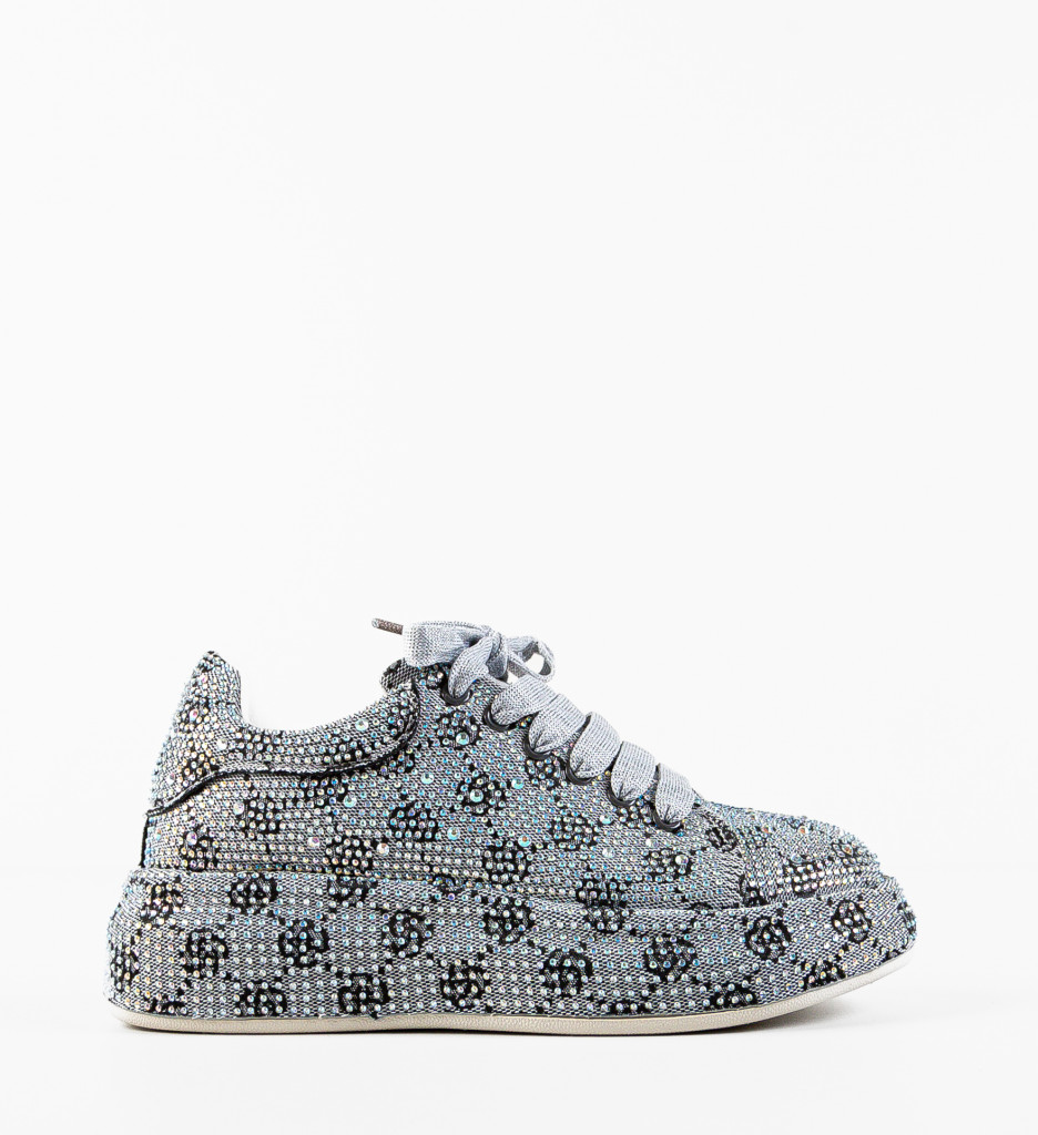 Pantofi Casual Dama Gri Confort - imagine 5