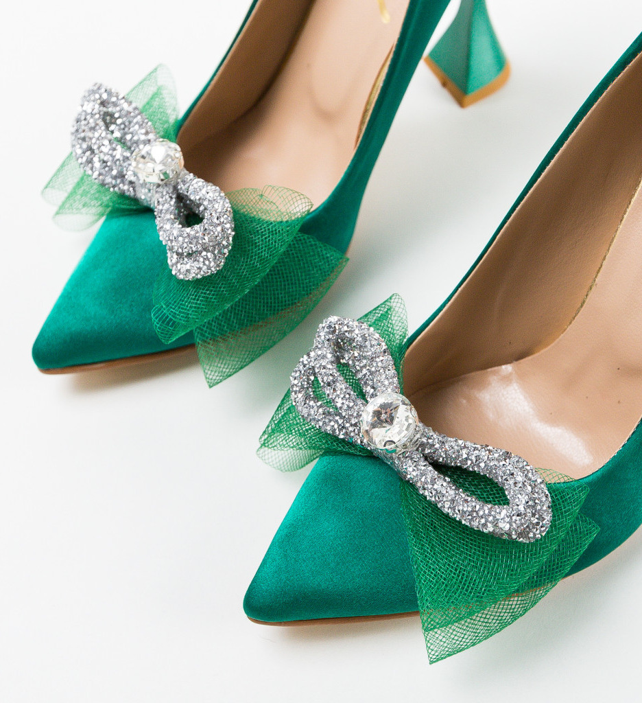 Pantofi cu Toc Oska Verzi | Eleganță Maximă