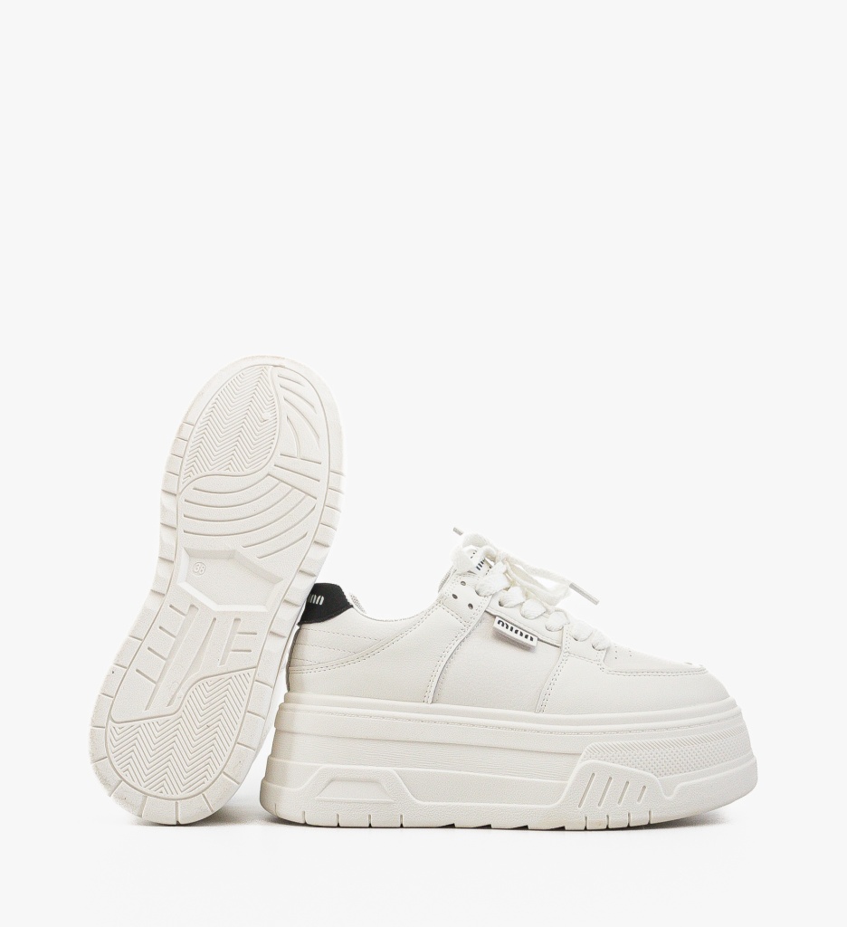 Sneakers Dama Tendai Albi - Confort și Stil - imagine 7