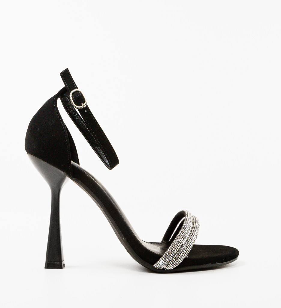 Sandale Toc Seoul Negre | Eleganță și Stil - imagine 5