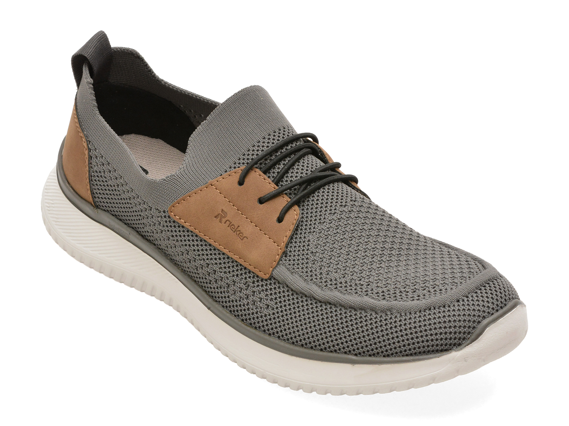 Pantofi Rieker B9656 Gri Slip-on Confortabili