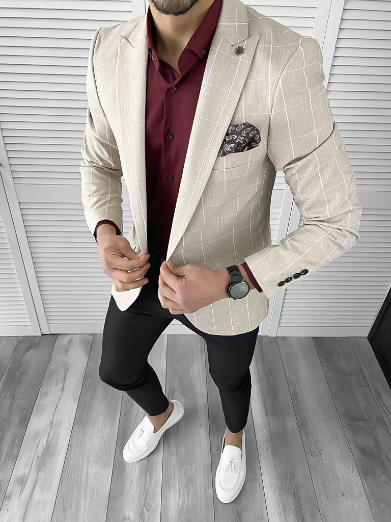 Tinuta Smart Casual Barbati 3 Piese Slim Fit