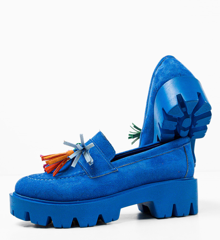 Pantofi Casual Dama Albastri - Confort și Stil - imagine 7