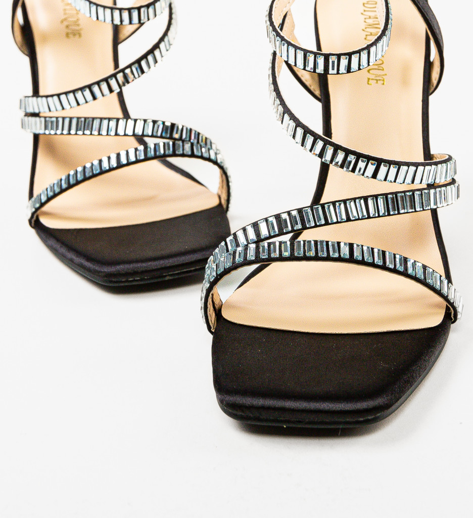 Sandale Toc Kerr Negre - Design Elegant - imagine 6