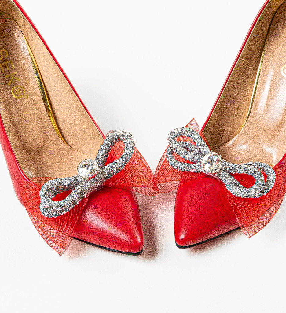 Pantofi Rosii Dydyan | Toc Eleganti pentru Ocazii - imagine 6