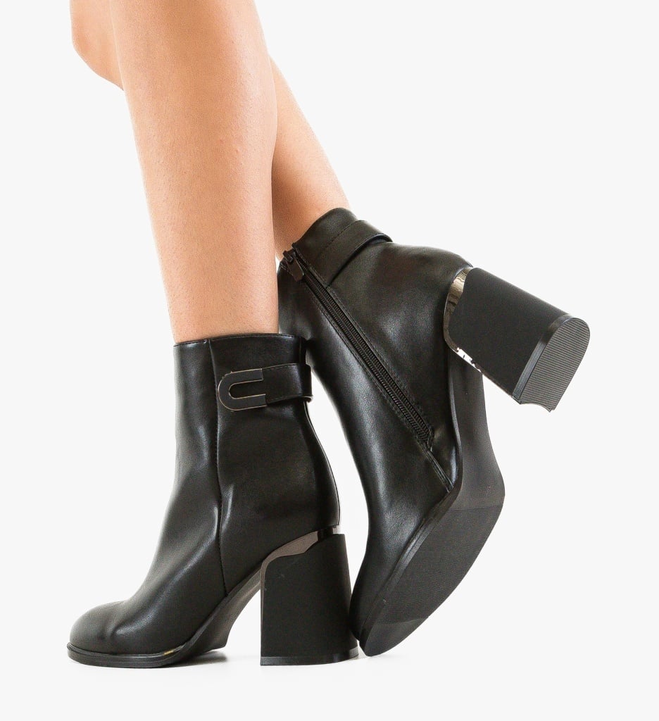Botine Sammy Negre din Piele | Confort și Stil - imagine 10