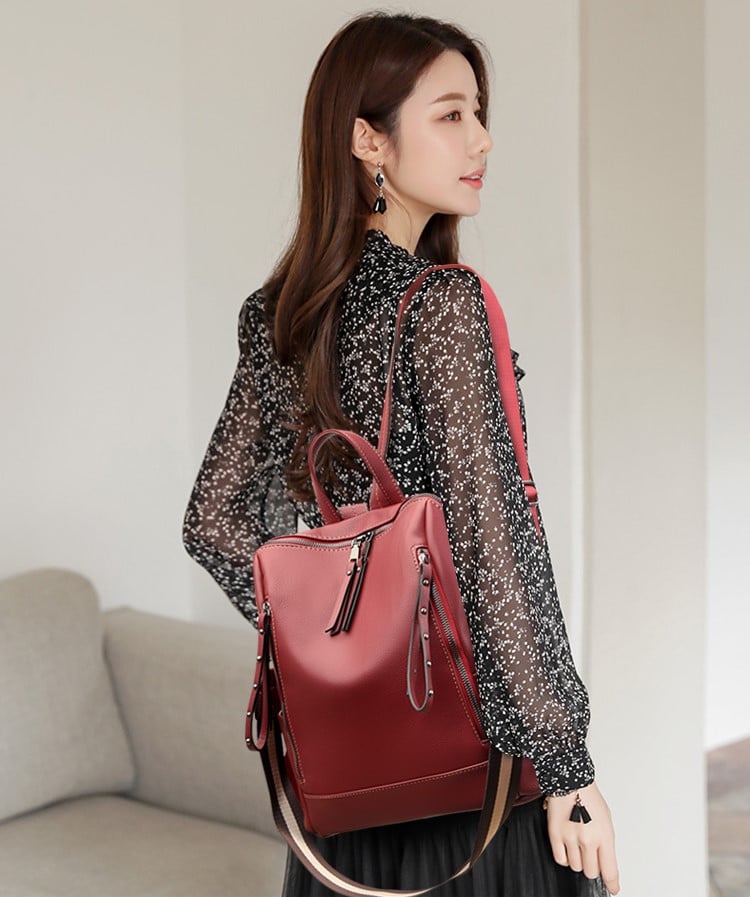 Rucsac Delis Lidia GT2174 Bordo - Practic și Elegant - imagine 2