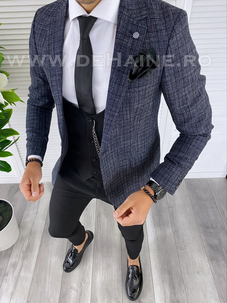 Sacou Barbati Carouri Slim Fit Modern