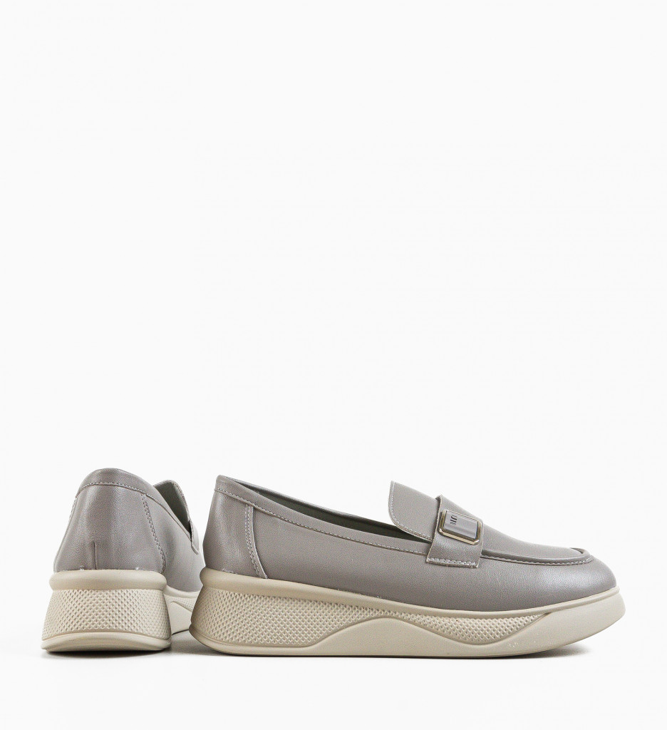Pantofi Casual Dama Catlyn Gri | Confort si Stil - imagine 6