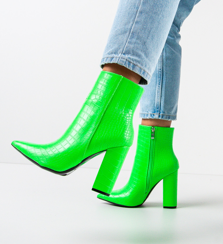 Botine Beatrix Verzi - Stil și Confort Urban - imagine 3
