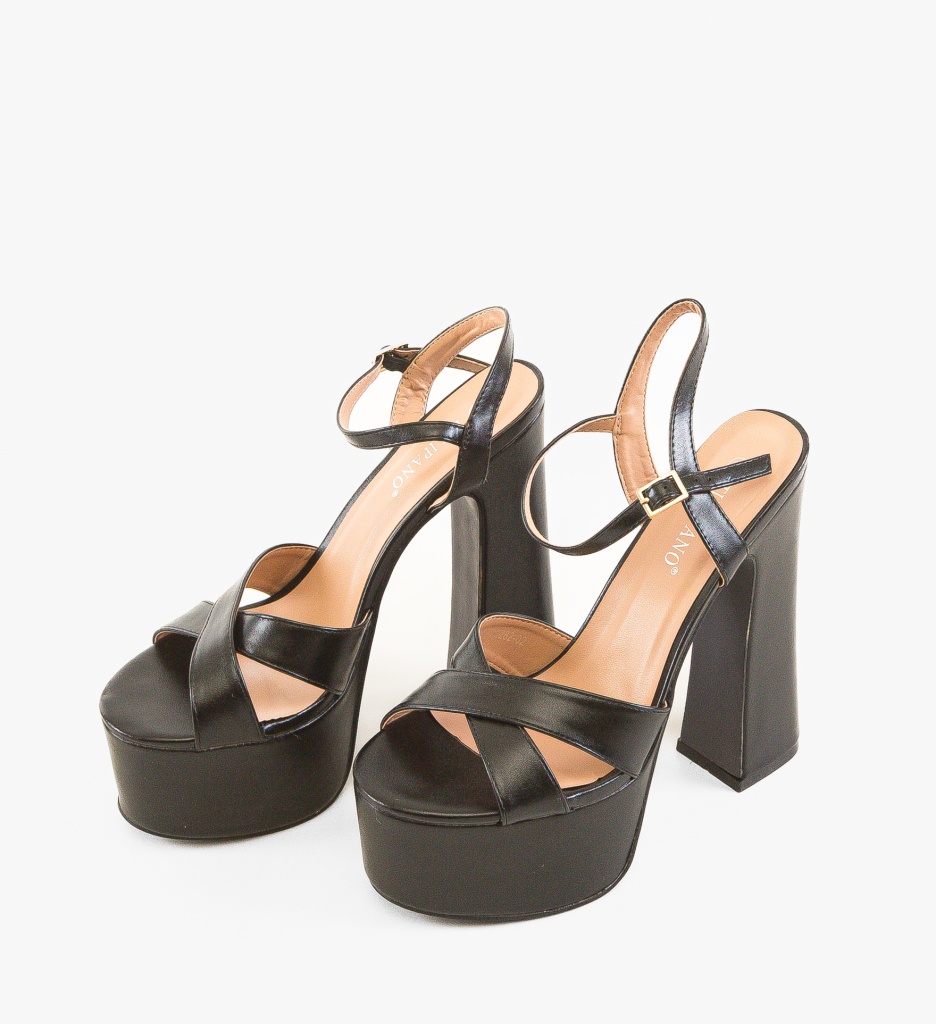 Sandale cu Toc Donna Negre - Eleganță Asigurată - imagine 11