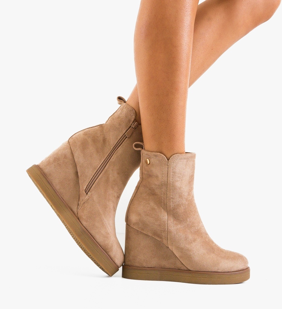 Botine Dama Bej Bozzy - Eleganță și Confort - imagine 3