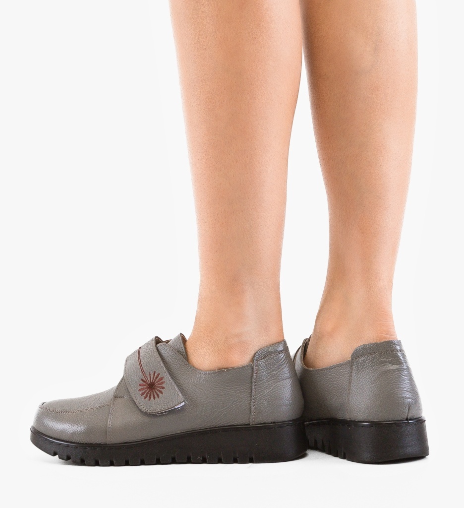 Pantofi Casual Marye Gri - Confort și Stil Zilnic - imagine 3