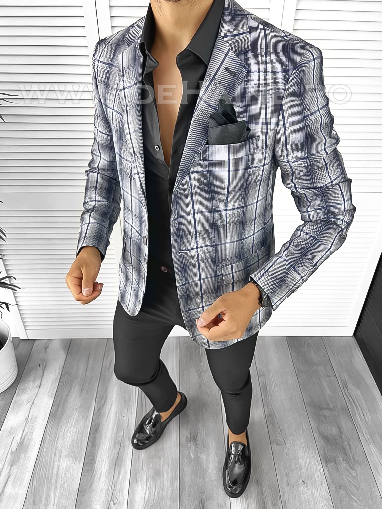 Sacou Barbati Slim Fit in Carouri Casual Office