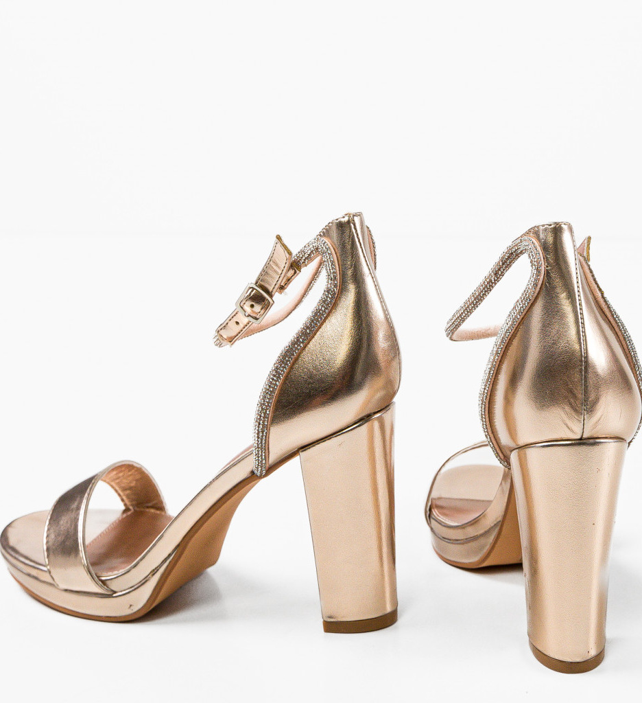 Sandale cu toc Cooper Roze | Eleganță și Stil - imagine 12