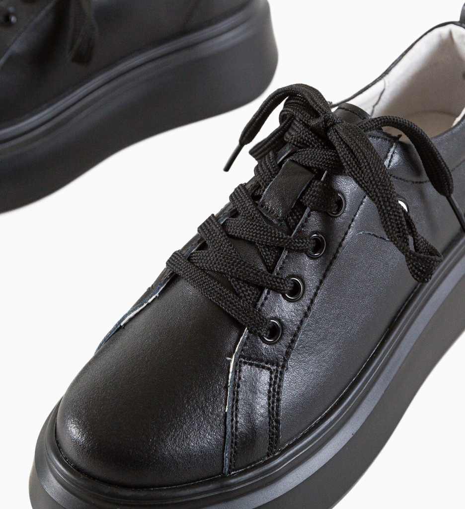 Pantofi Casual Nuandre Negri - Confort & Stil - imagine 6