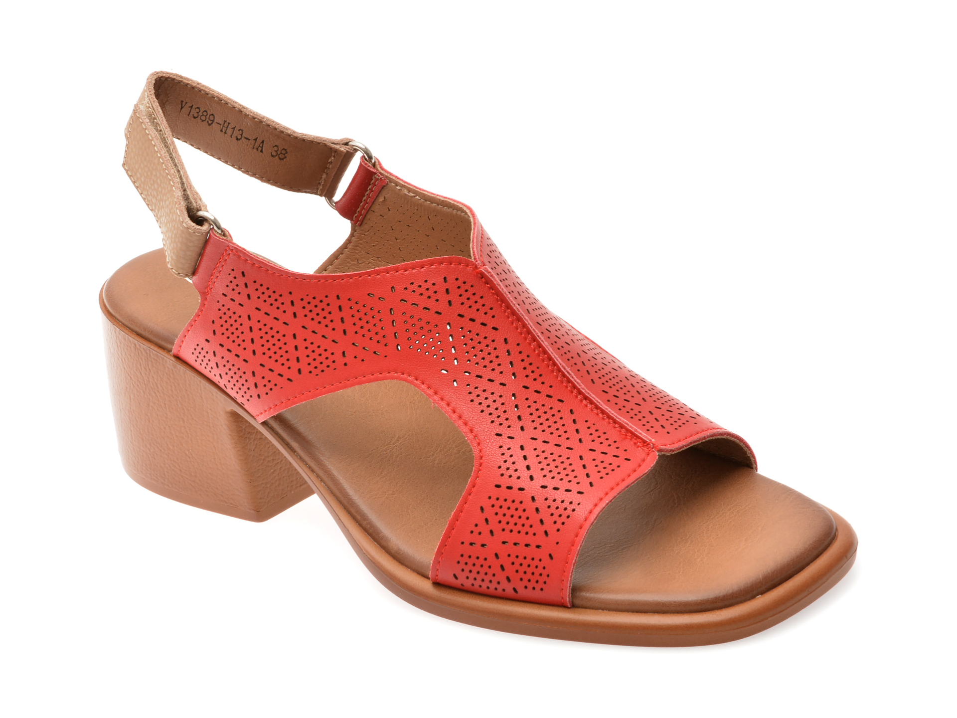 Sandale Flavia Passini Rosii Confortabile