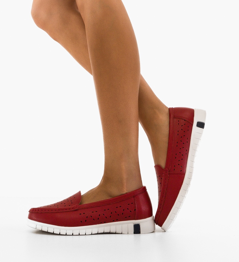 Espadrile Dama Skrell Rosii - Stil & Confort - imagine 2