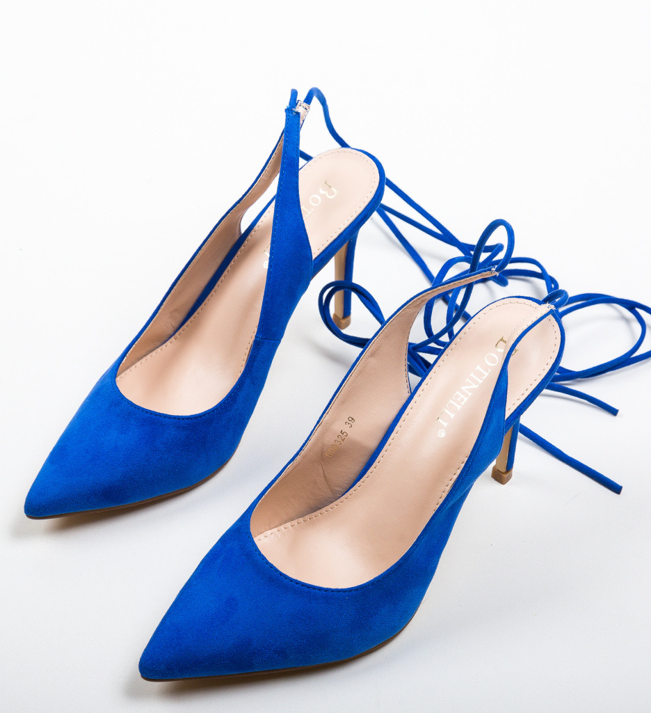 Pantofi cu Toc Albastri Solly - Eleganță Accesibilă - imagine 7