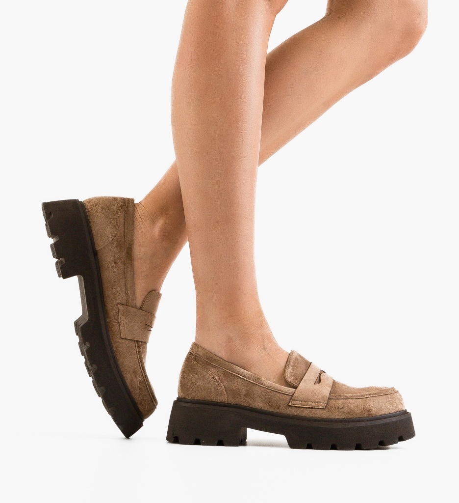 Pantofi Casual Dama Peter Khaki | Confort & Stil - imagine 2