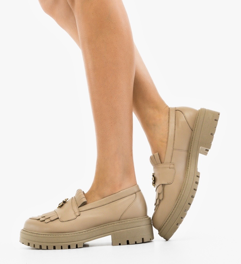 Pantofi Casual Dama Zenin Bej | Confort și Eleganță - imagine 8