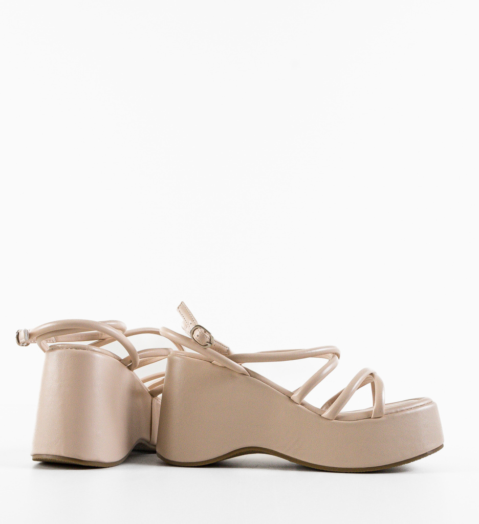 Platforme Dama Pavelka Bej | Eleganță și Stil - imagine 4