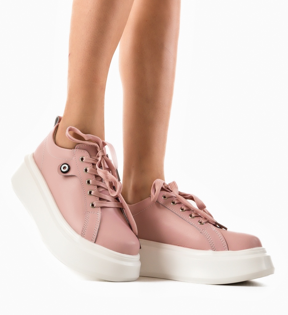 Pantofi Casual Nuandre Roz - Confort și Stil - imagine 2