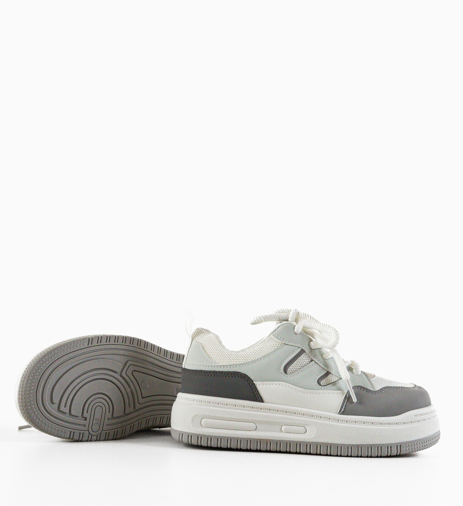 Sneakers Dama Goffe Gri | Confort Zilnic - imagine 6