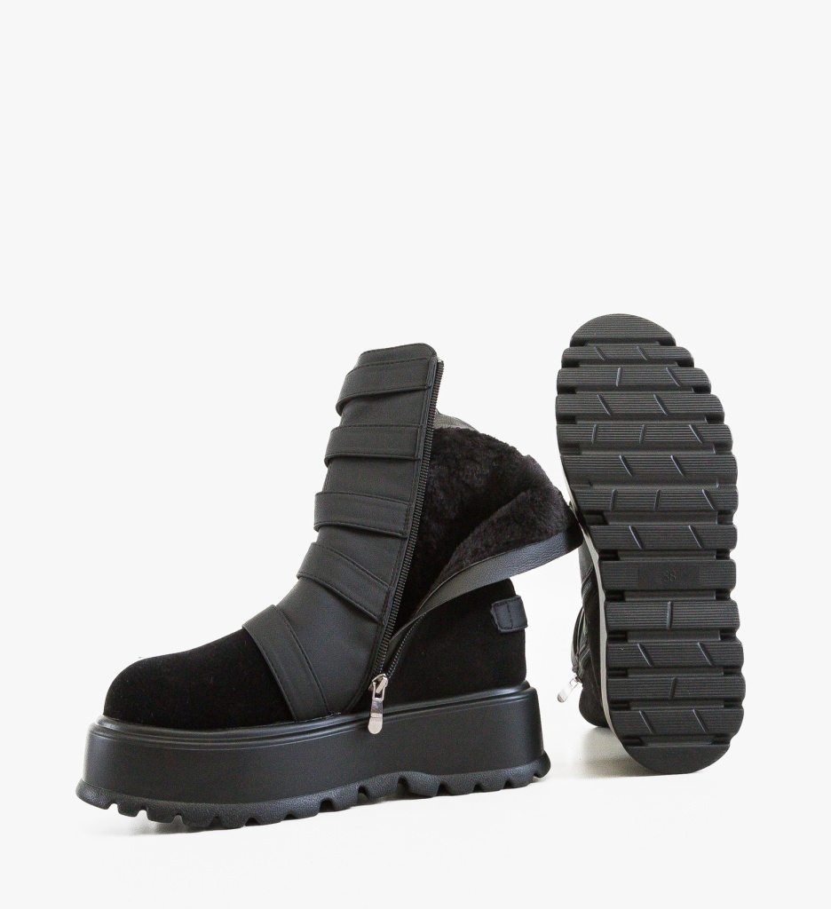 Ghete Dama Varaga Negre 2 | Eleganță și Confort - imagine 7