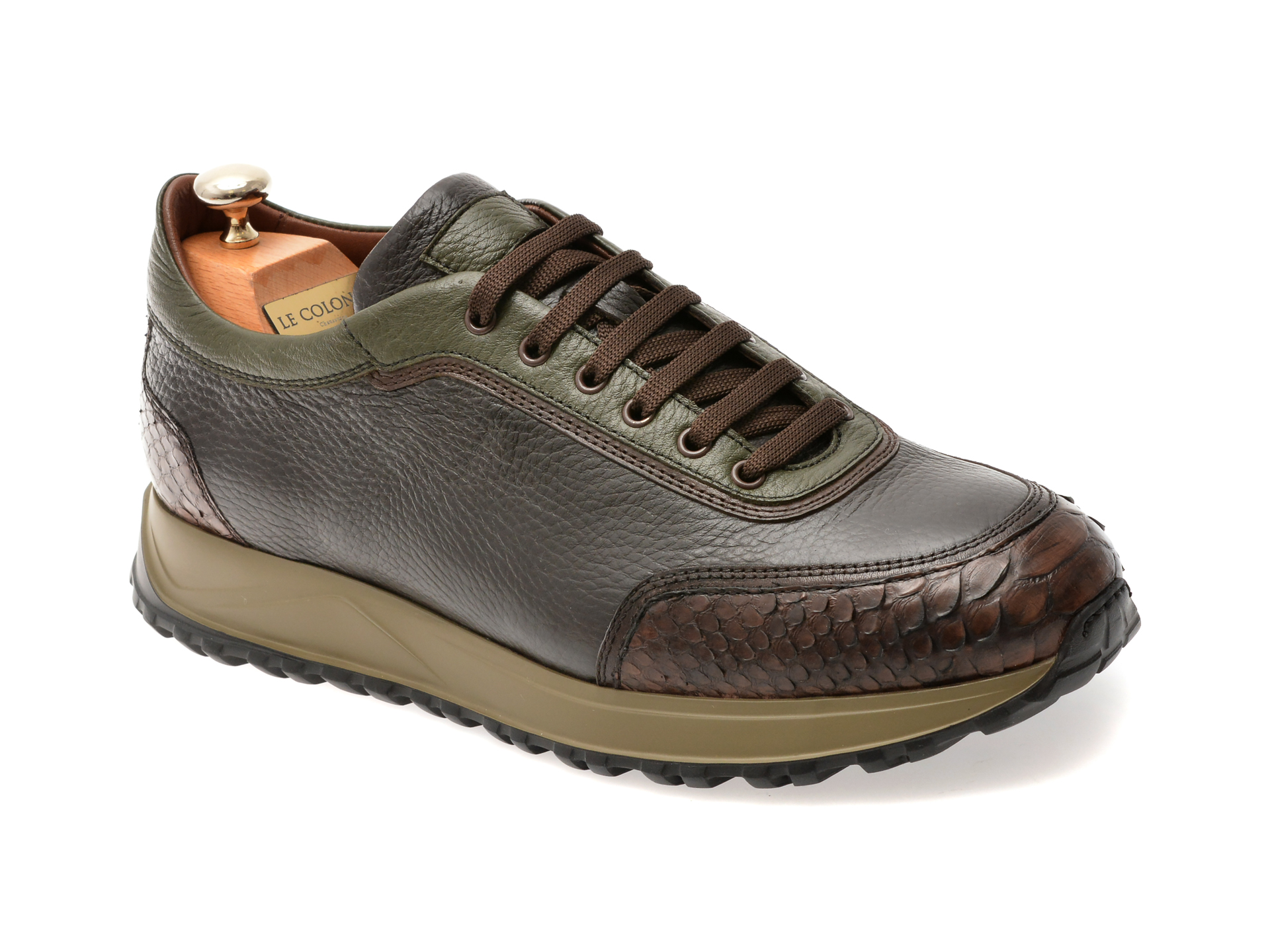 Pantofi Sport Le Colonel Negri Piele Naturală